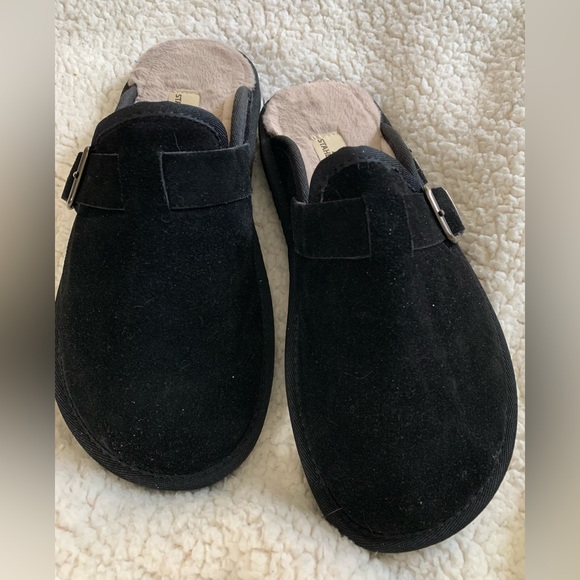 Staheekum Shoes - Elegant Black Suede Women's Mules
